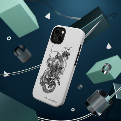 "Samurai and Dragon Sketch" -MagSafe Tough iPhone Cases