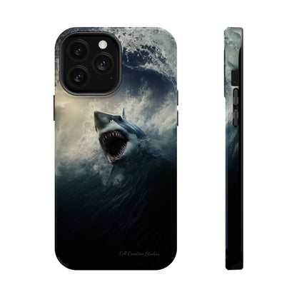 The "Ocean King Great White Shark" Phone Case -MagSafe Tough Cases