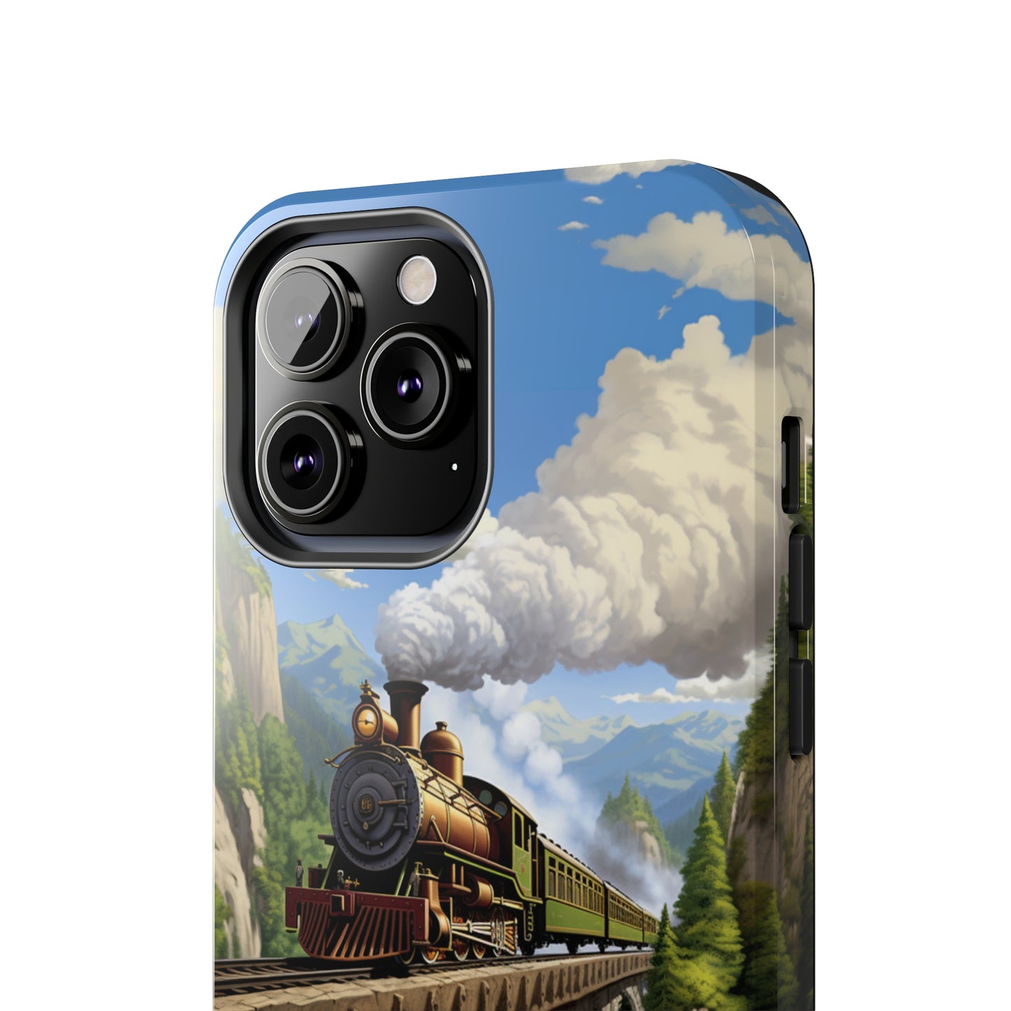 The "Scenic Mountain Train" Phone Case -Tough Phone Cases