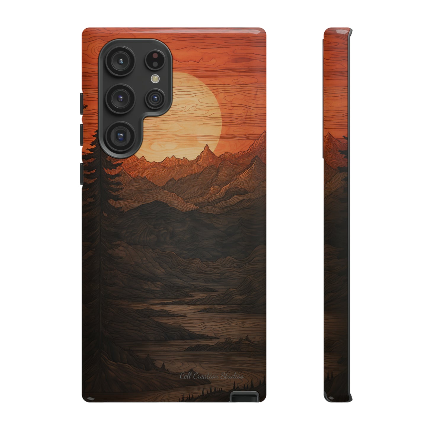 The "Sunset Mountains" Phone Case -Tough Cases