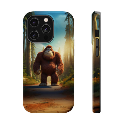 The "Trail Trekker" Bigfoot Cartoon Phone Case -MagSafe Tough Cases