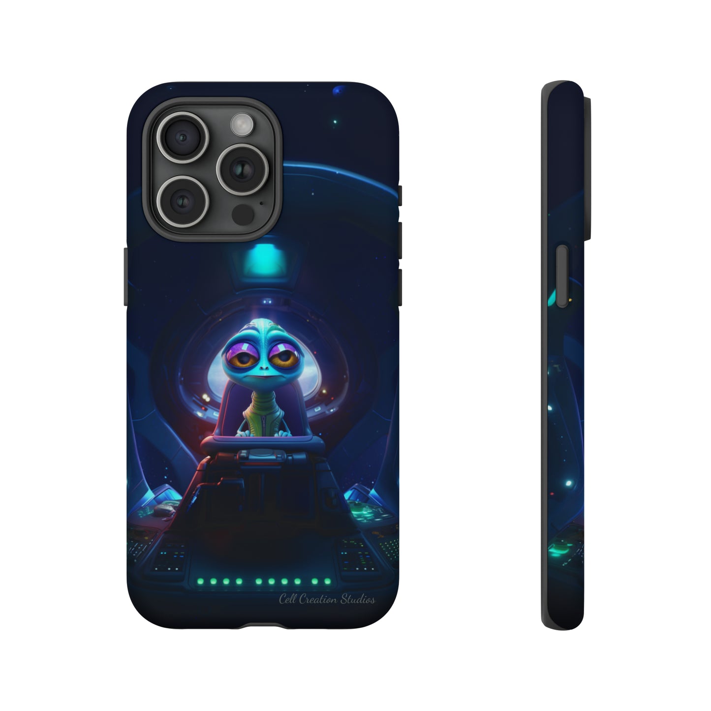 The "Cosmic Cruising Bored Alien" Phone Case -Tough Cases