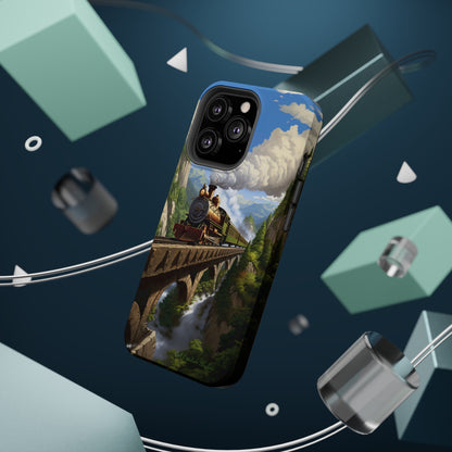 The "Scenic Mountain Train" Phone Case -MagSafe Tough Cases