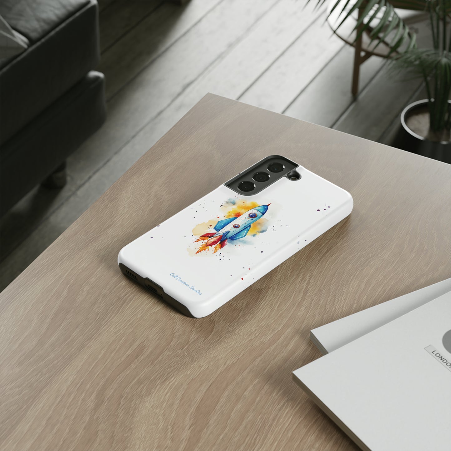 Introducing our "Cosmic Rocket" Cell Phone Case – Where Style Meets Adventure -Tough Cases