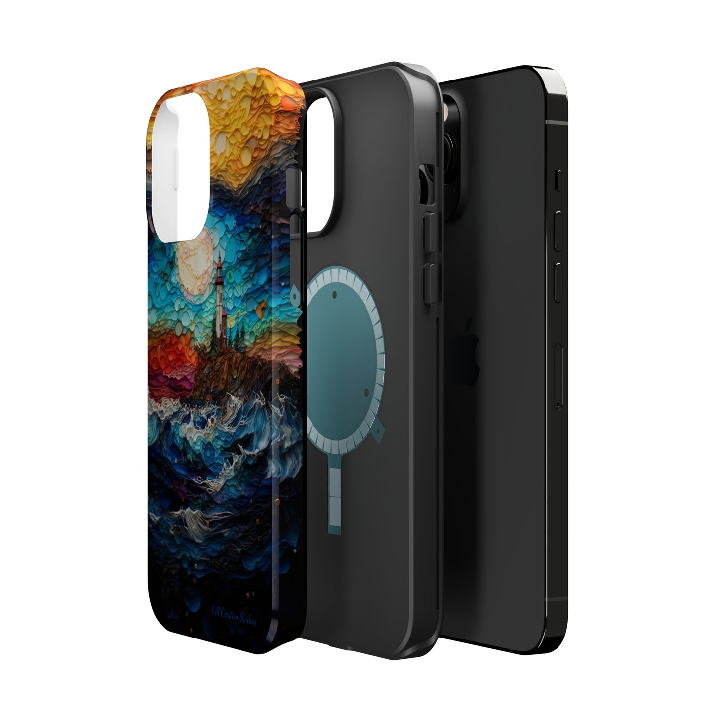 "Coastal Canvas Guardian" -MagSafe Tough iPhone Cases