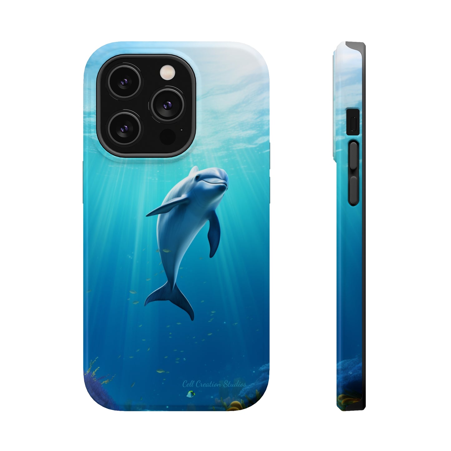 The "Dolphin Serenity" -MagSafe Tough iPhone Cases