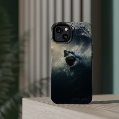 The "Ocean King Great White Shark" Phone Case -MagSafe Tough Cases