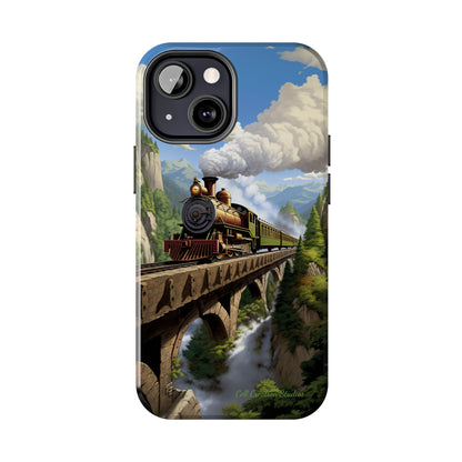 The "Scenic Mountain Train" Phone Case -Tough Phone Cases