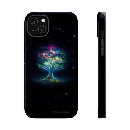 Introducing the "Holographic Tree of Life" Cell Phone Case – A Visionary Blend of Art and Technology -MagSafe Tough Cases