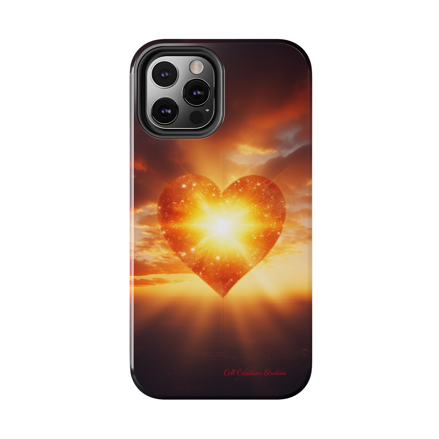 Introducing the "Sunlit Heart" Cell Phone Case – Embrace Love and Radiance -Tough Phone Cases