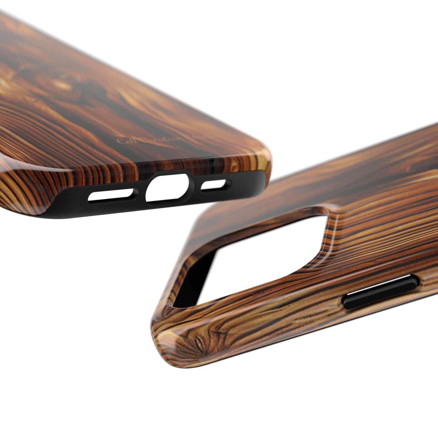 "Wood Grain Elegance" -Tough iPhone Cases