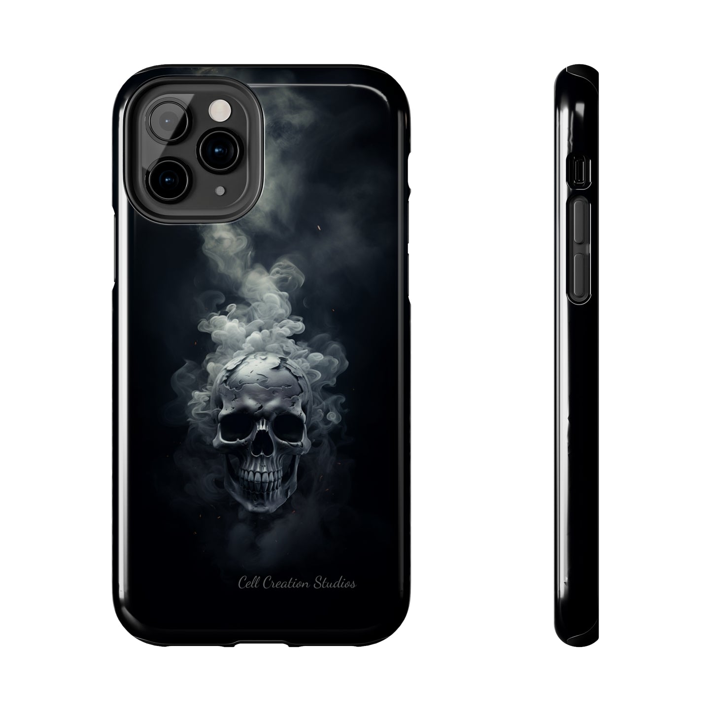 "Ethereal Skull Noir" -Tough iPhone Cases