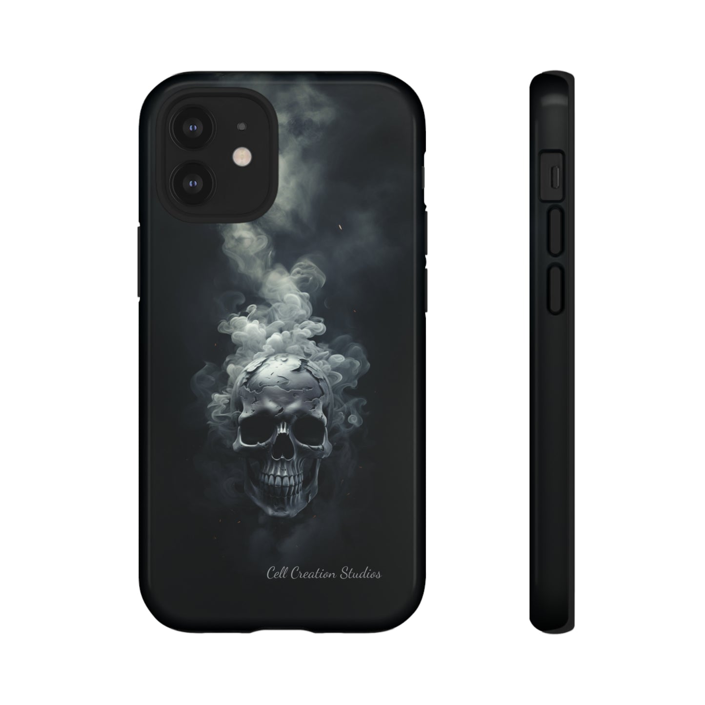 "Ethereal Skull Noir" -Tough iPhone Cases