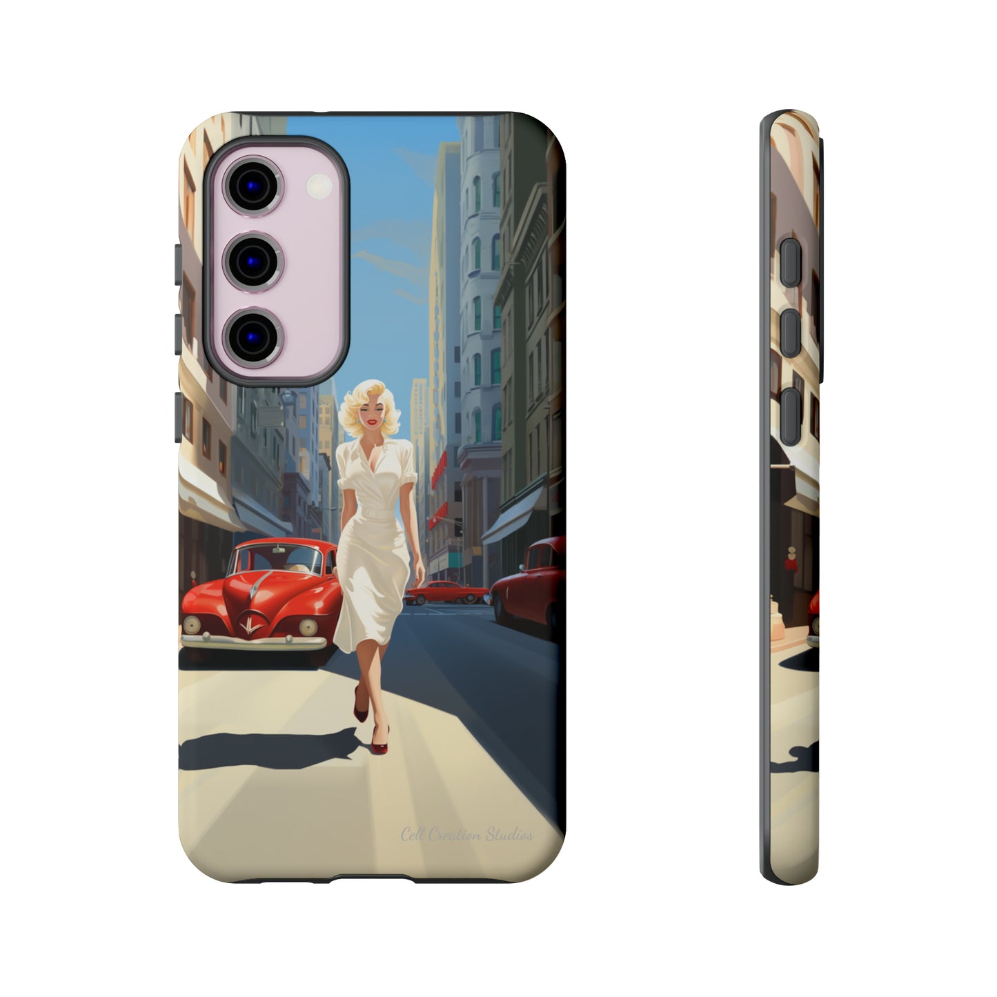 "City Stroll Glamour" Marilyn Monroe Phone Case -Tough Cases