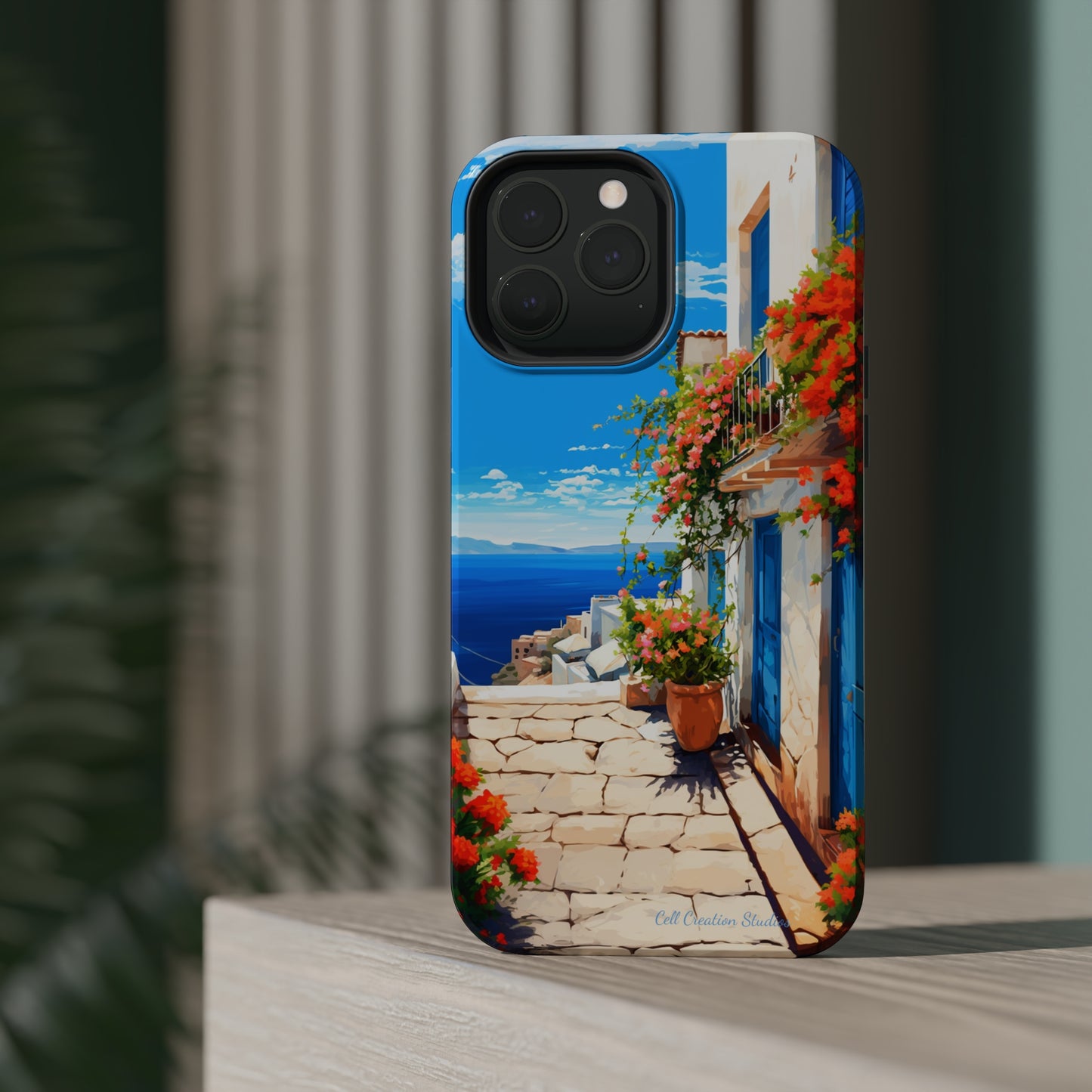 "Mediterranean Bliss Horizon" -MagSafe Tough iPhone Cases