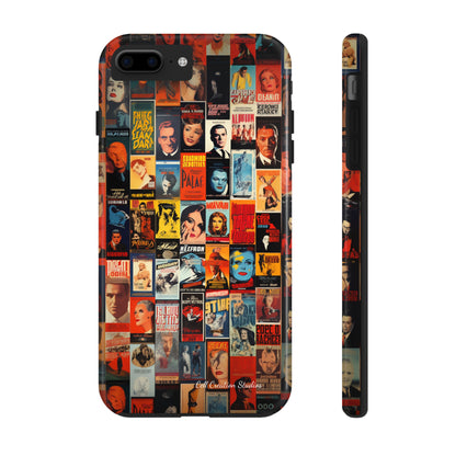 Introducing the "Vintage Movie Poster Collage" Cell Phone Case – Timeless Hollywood Charm -Tough Phone Cases