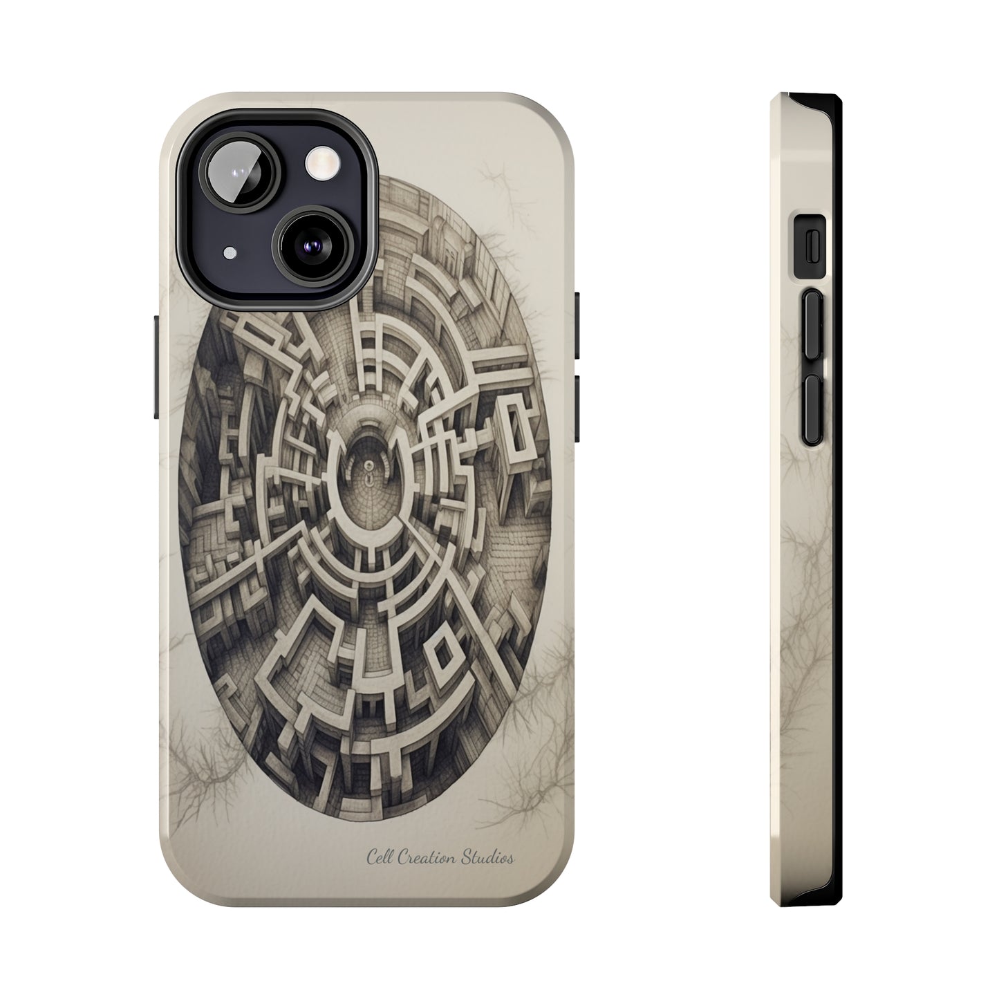 "Discover the Mystery: Maze-Inspired Cell Phone Case" -Tough Phone Cases