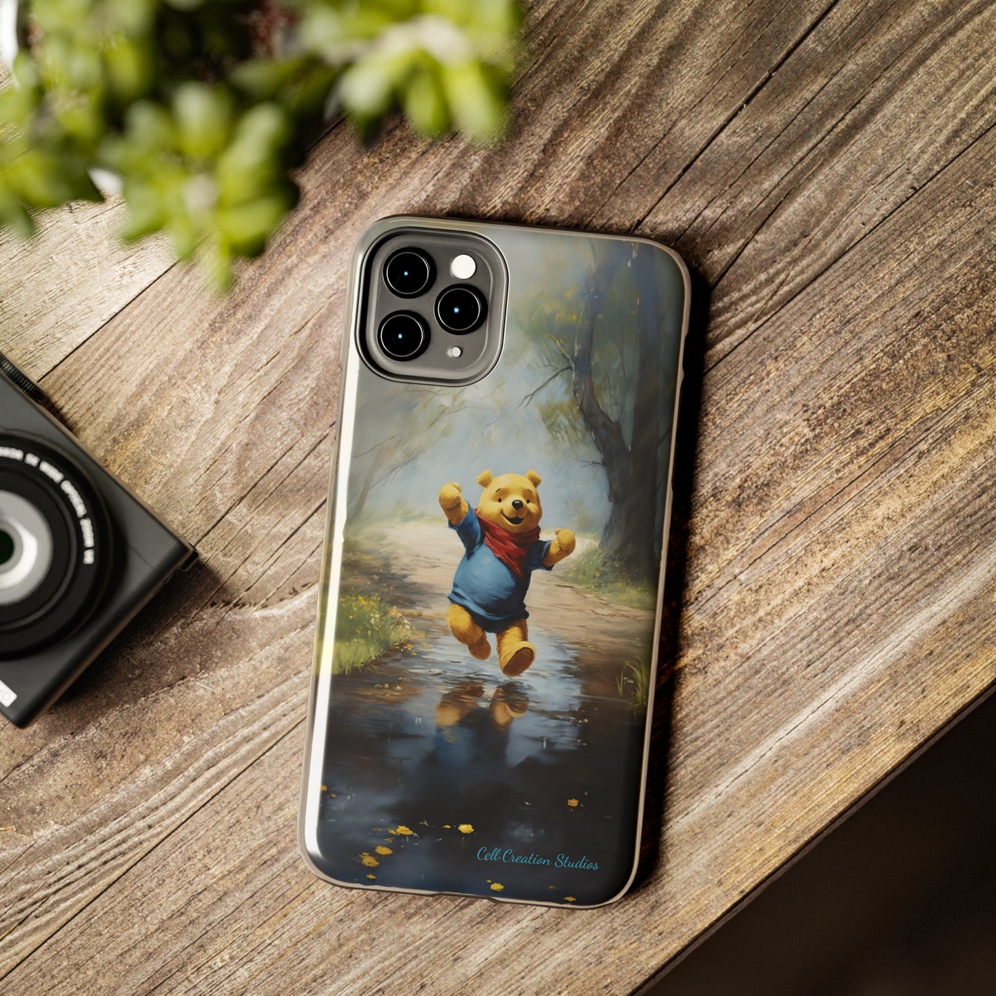 Introducing the "Winnie-The-Pooh Puddle Splash" Cell Phone Case – A Splash of Nostalgic Fun -Tough Phone Cases