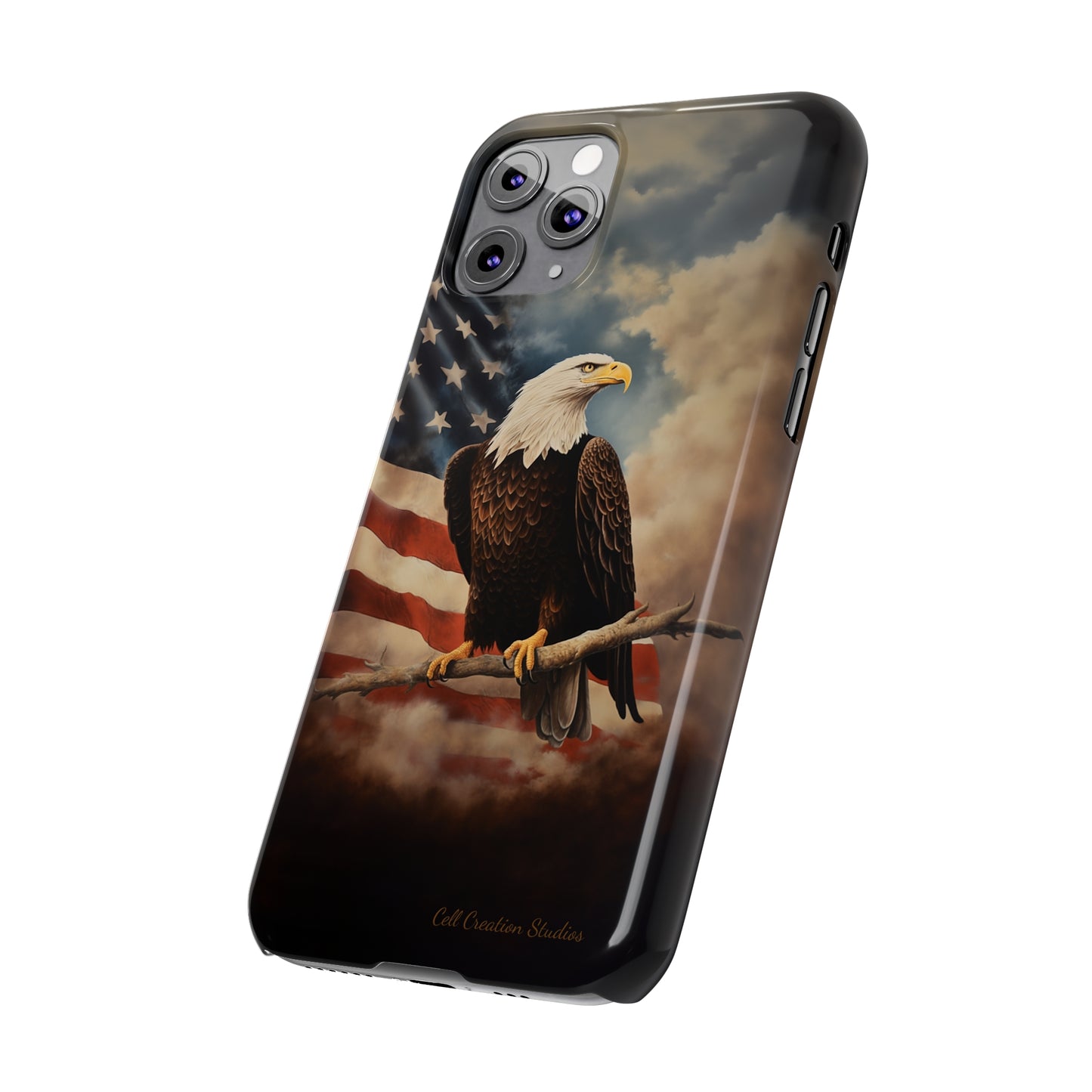 Introducing the "Eagle's Majesty" Cell Phone Case – Soar with American Pride -Slim Phone Cases