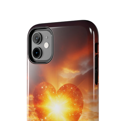 Introducing the "Sunlit Heart" Cell Phone Case – Embrace Love and Radiance -Tough Phone Cases