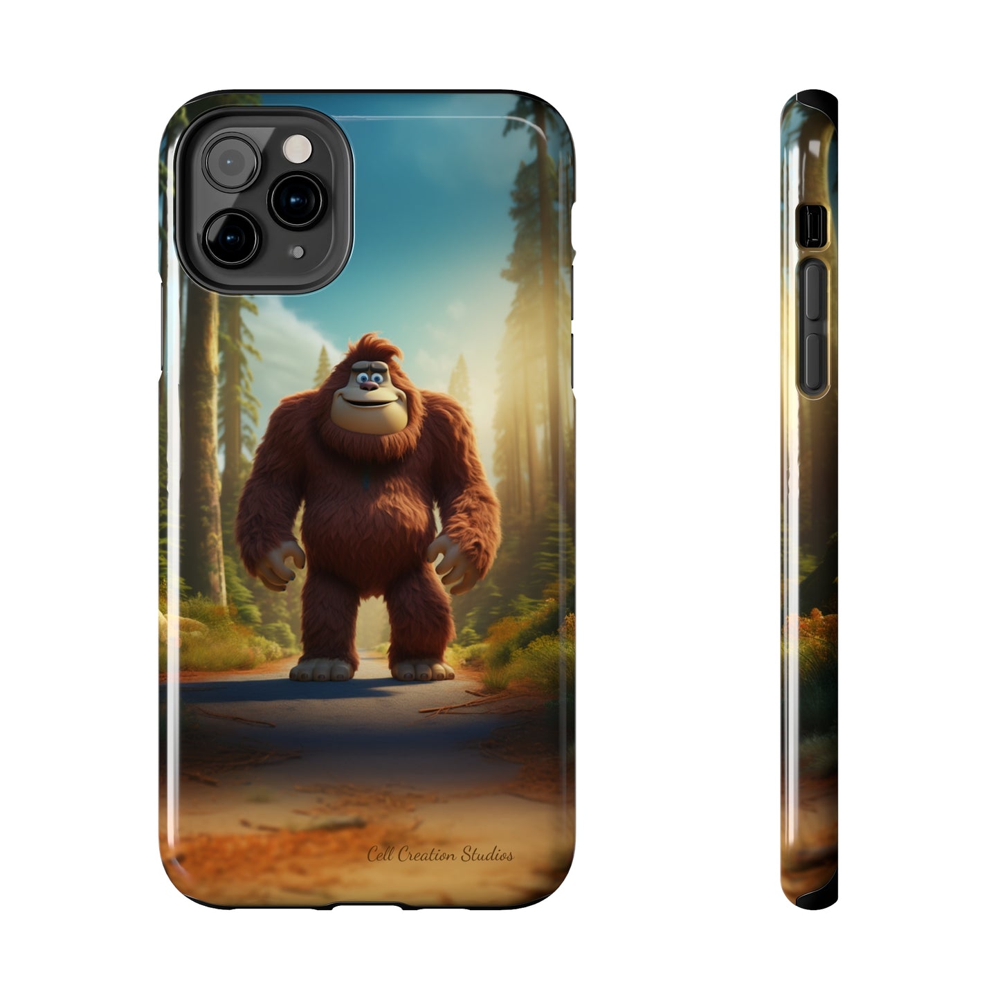 The "Trail Trekker" Bigfoot Cartoon Phone Case -Tough Phone Cases