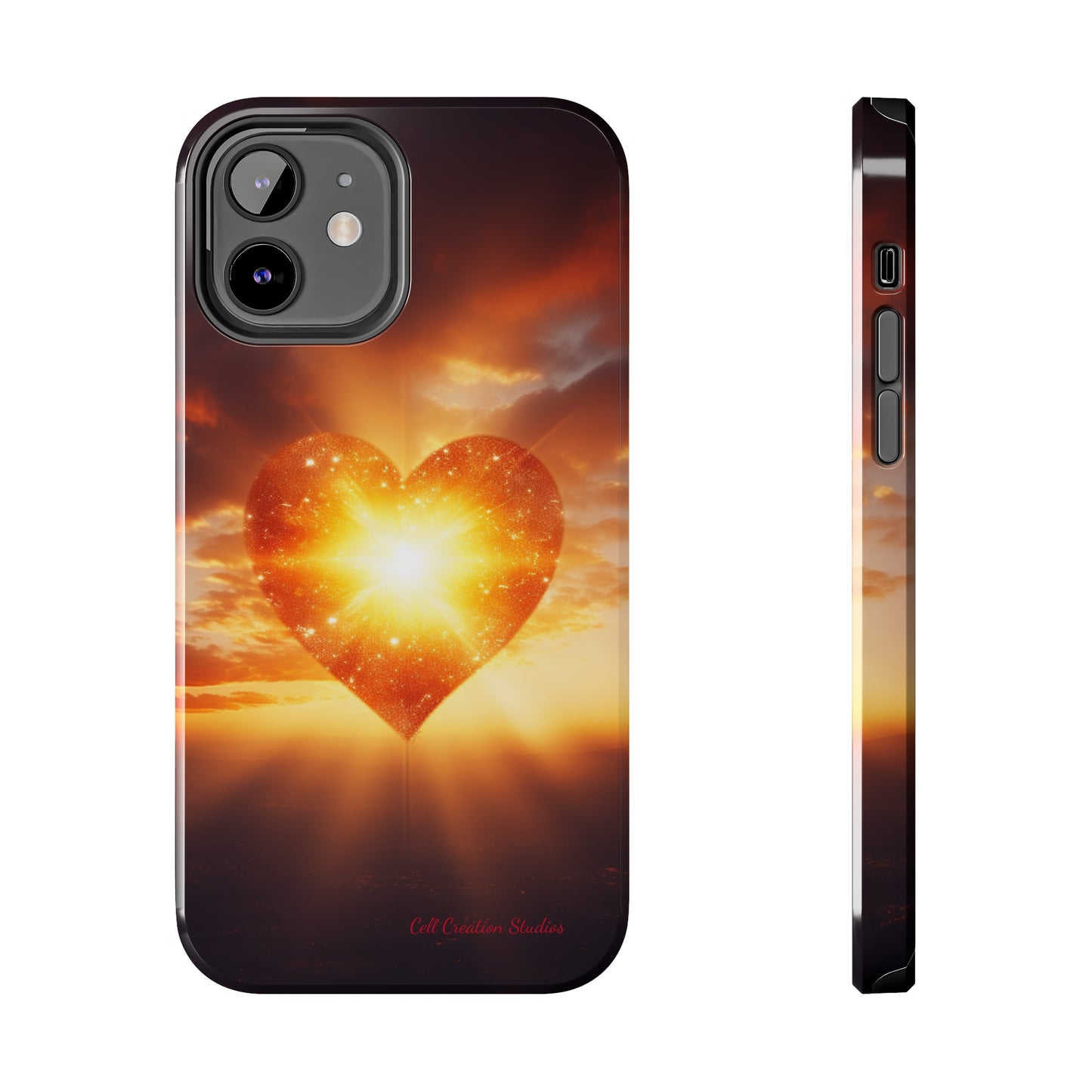 Introducing the "Sunlit Heart" Cell Phone Case – Embrace Love and Radiance -Tough Phone Cases