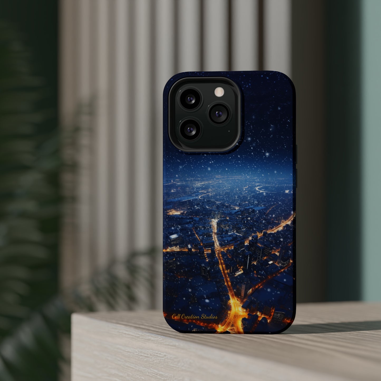 "Urban Snowfall Glow" -MagSafe Tough iPhone Cases