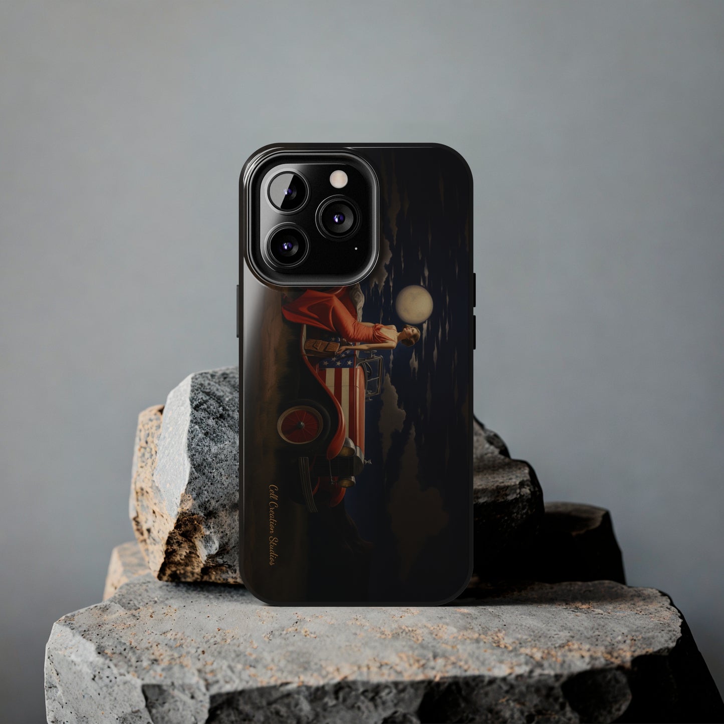 Introducing the "Desert Dreamer - 1920s Americana" Cell Phone Case – Embrace Nostalgic Elegance with Vintage Desert Charm -Tough Phone Cases