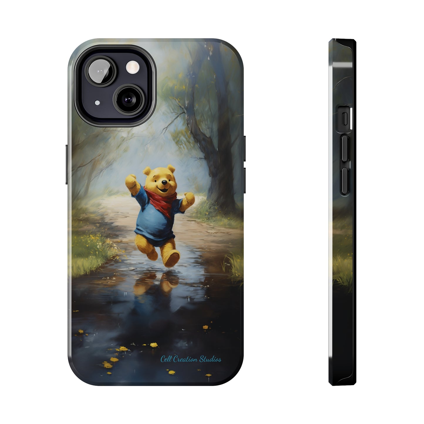 Introducing the "Winnie-The-Pooh Puddle Splash" Cell Phone Case – A Splash of Nostalgic Fun -Tough Phone Cases