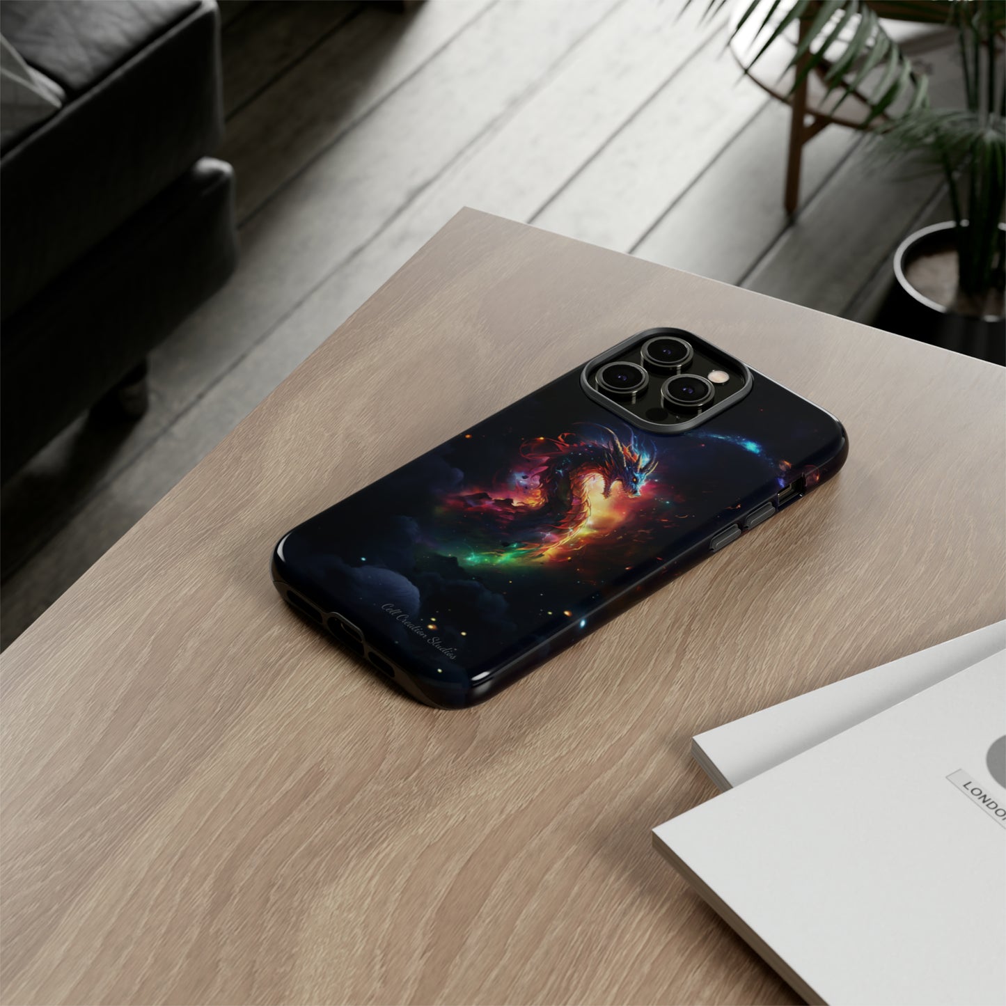 "Cosmic Dragon Unleashed" -Tough iPhone Cases