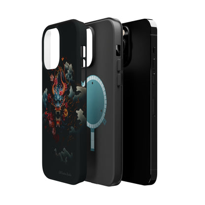 Introducing the "Japanese Dragon Majesty" Cell Phone Case – Embrace the Legend in Style -MagSafe Tough Cases