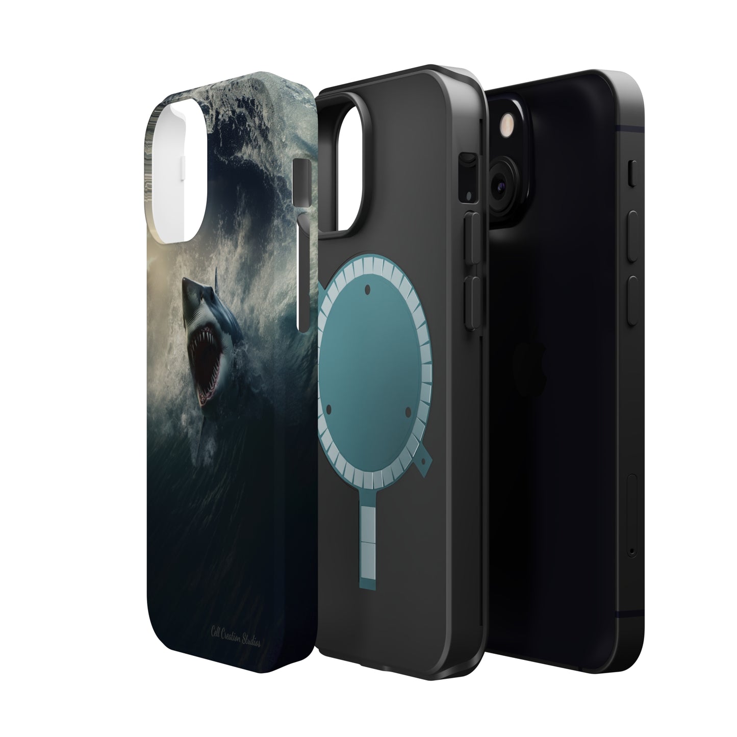 The "Ocean King Great White Shark" Phone Case -MagSafe Tough Cases