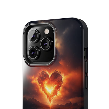 Introducing the "Flaming Heart" Cell Phone Case – Ignite Your Passion! -Tough Phone Cases