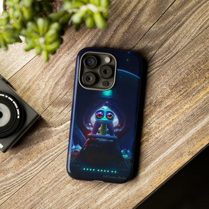 The "Cosmic Cruising Bored Alien" Phone Case -Tough Cases