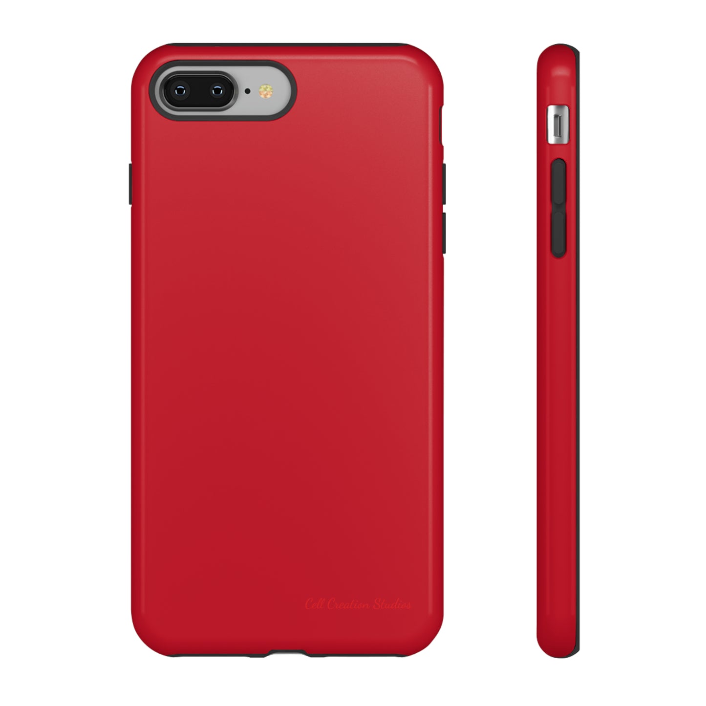 "Bold Crimson Shield" -Tough iPhone Cases