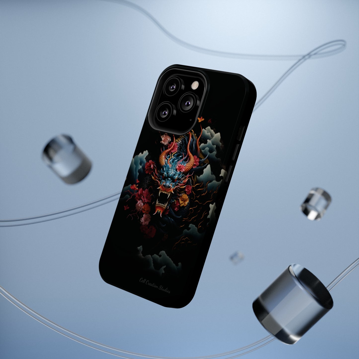 Introducing the "Japanese Dragon Majesty" Cell Phone Case – Embrace the Legend in Style -MagSafe Tough Cases