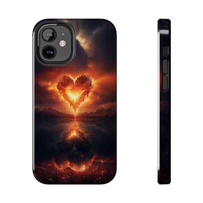 Introducing the "Flaming Heart" Cell Phone Case – Ignite Your Passion! -Tough Phone Cases