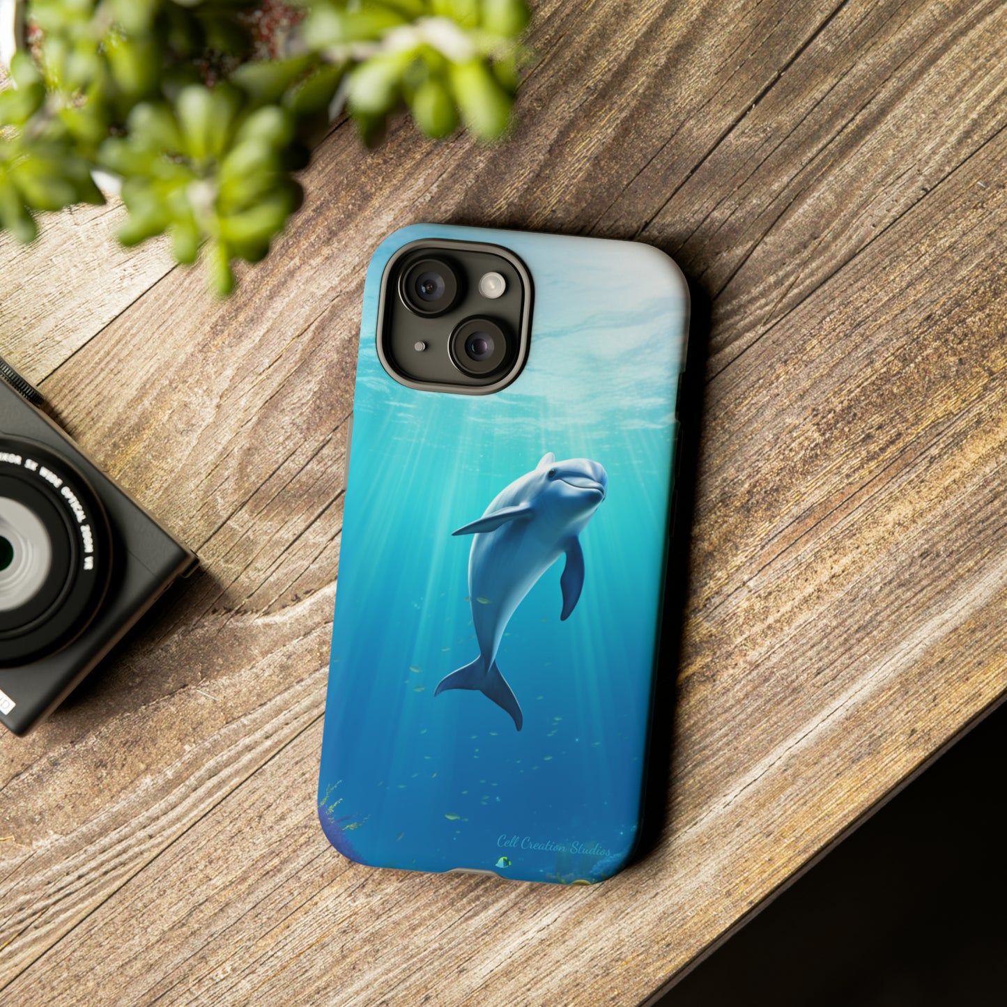 The "Dolphin Serenity" -Tough iPhone Cases