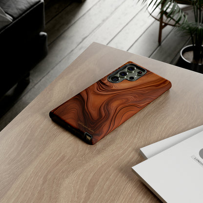 The "Natural Elegance" Wood Pattern Phone Case-Tough Cases