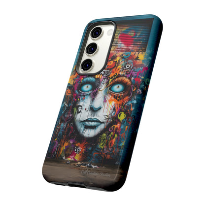 Elevate Your Style with our "Graffiti Face Concrete Wall" Phone Case -Tough Cases