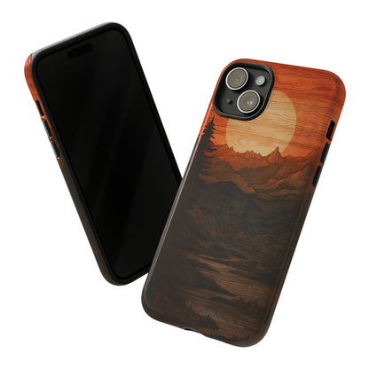 The "Sunset Mountains" Phone Case -Tough Cases