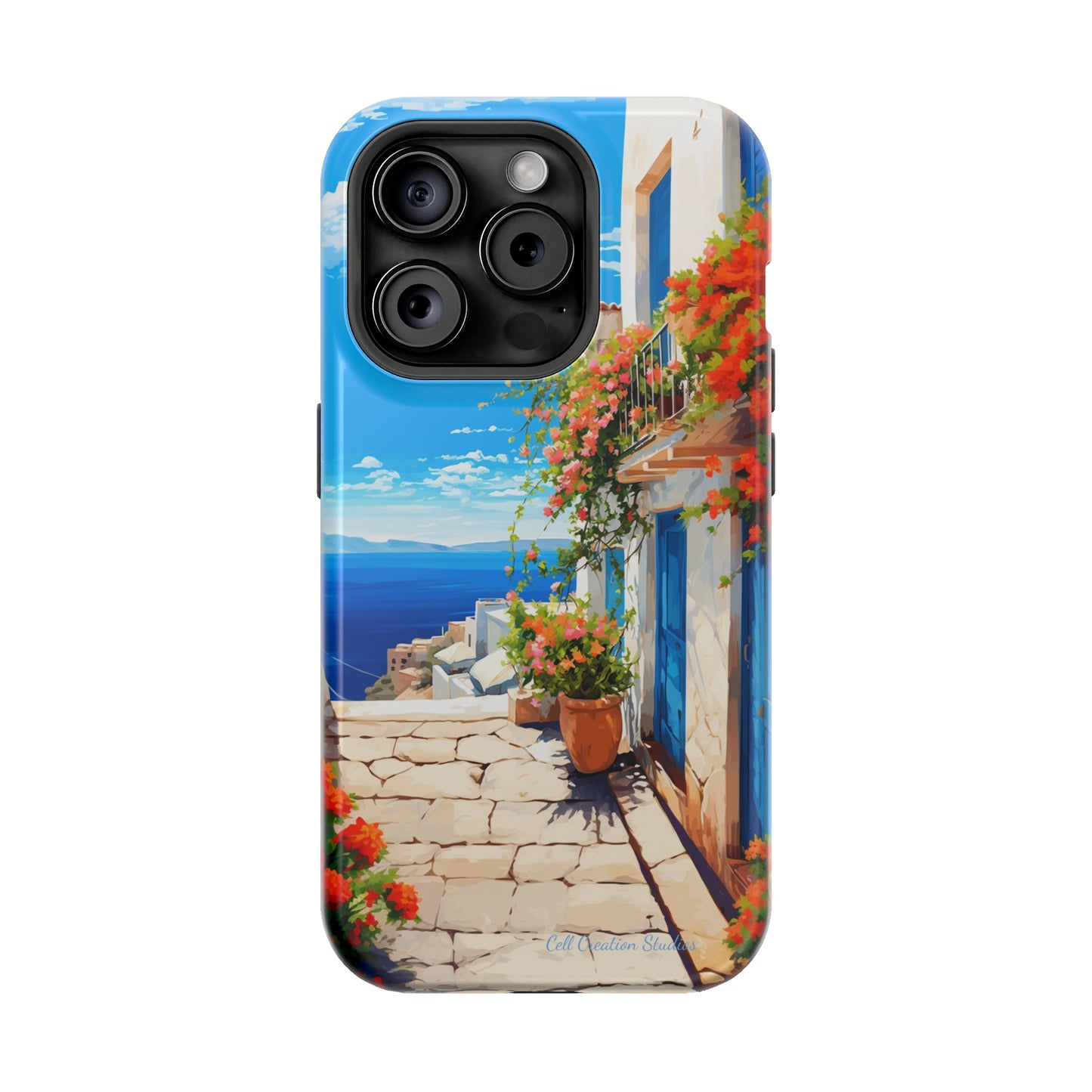 "Mediterranean Bliss Horizon" -MagSafe Tough iPhone Cases