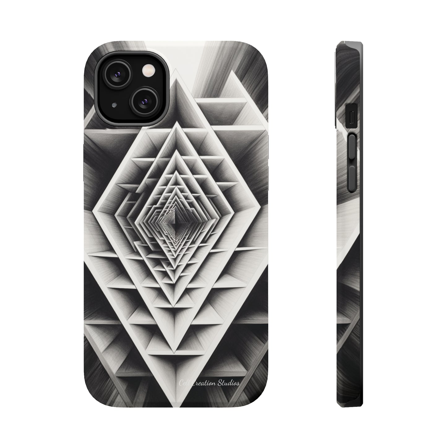 The "Geometric Triangle" Cell Phone Case -MagSafe Tough Cases