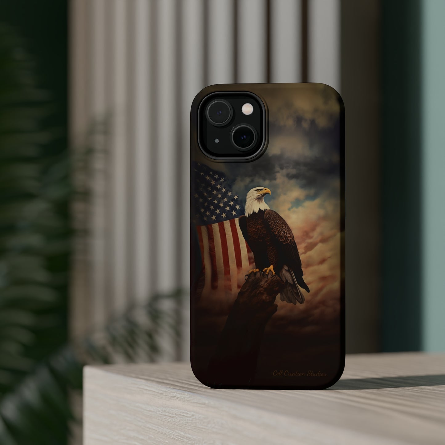 Introducing the "Patriot's Pride" Cell Phone Case – Soar with the American Eagle in Style -MagSafe Tough Cases