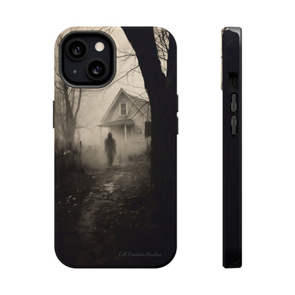 Introducing the "Ethereal Encounter" Cell Phone Case – Unveil the Mystery of the Ghostly Presence -MagSafe Tough Cases