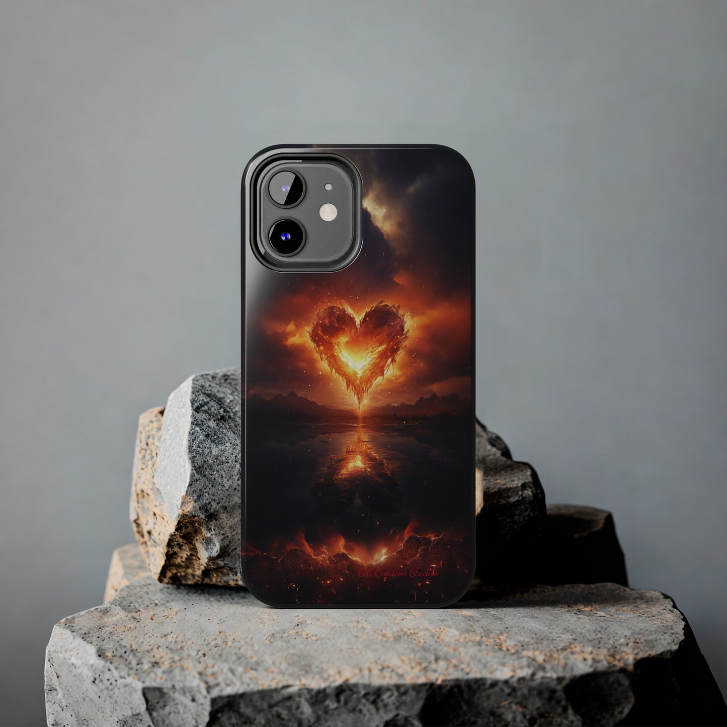 Introducing the "Flaming Heart" Cell Phone Case – Ignite Your Passion! -Tough Phone Cases