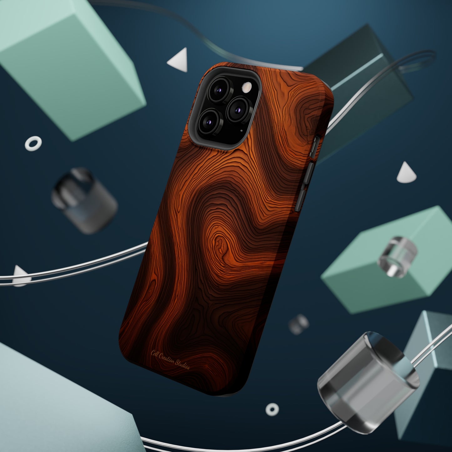 Introducing the "Natural Woodgrain" Cell Phone Case – Embrace Organic Beauty with Wood Pattern Design -MagSafe Tough Cases