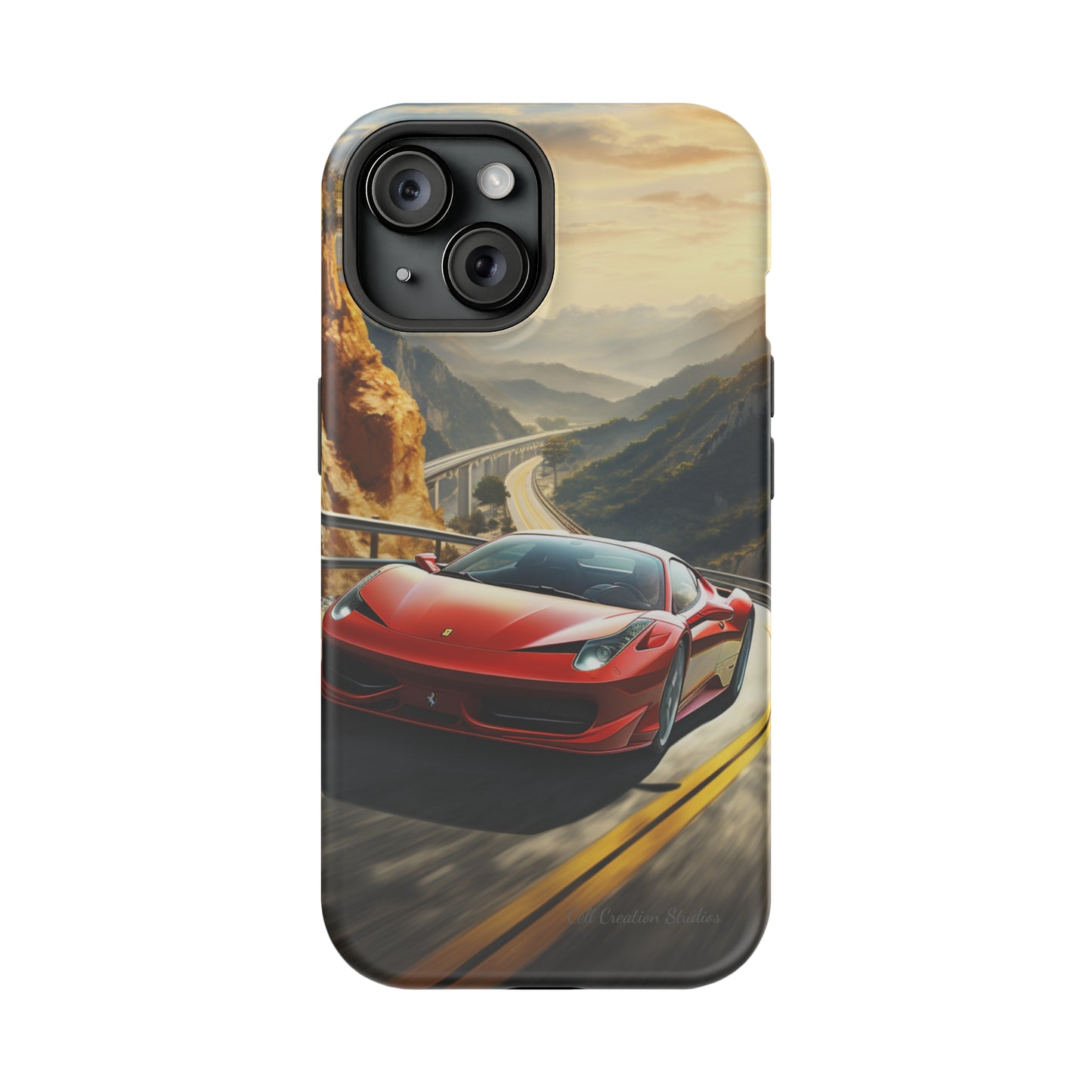 "Mountain Majesty Ferrari Edition" -MagSafe Tough iPhone Cases