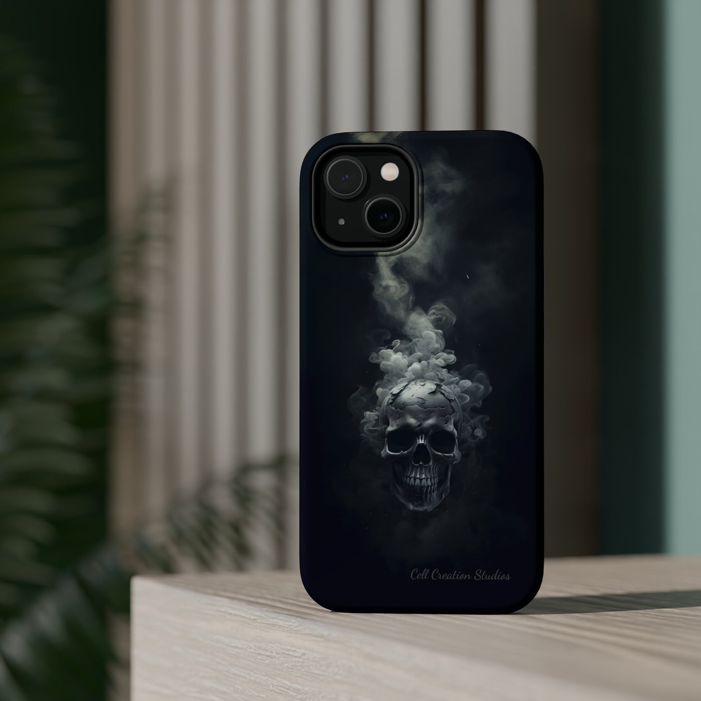 "Ethereal Skull Noir" -MagSafe Tough iPhone Cases