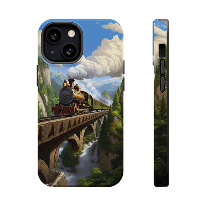 The "Scenic Mountain Train" Phone Case -MagSafe Tough Cases